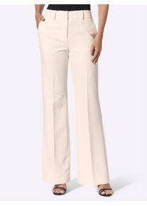 Marlene-Hose Heine, Damen, Gr. 46, Normalgr&ouml;&szlig;en, champagner, 94% Polyester, 6% Elasthan, unifarben, Hosen Marlene-Hose