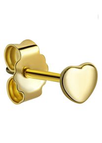 Single-Ohrstecker Firetti "Schmuck Geschenk Gold 333 Ohrschmuck einzeln Herz", gold (gelbgoldfarben), Ohrringe, Damen, Gelbgold 333, Single-Ohrstecker