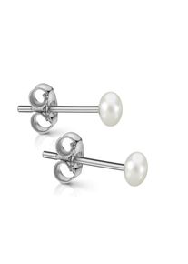 Paar Ohrstecker Firetti "Schmuck Geschenk Silber 925 Ohrschmuck Ohrringe" Gr. 4, silberfarben, wei&szlig;, Ohrringe, Damen, 4, Perlen Silber 925 (Sterlingsilber), Perlen, Silber 925 (Sterlingsilber), Paar Ohrstecker, Made in Germany - mit S&uuml;&szlig;wasserzuchtperle