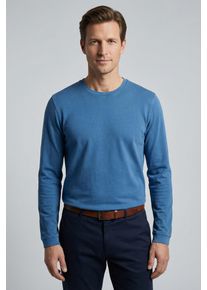 Longsleeve OLYMP, Damen, Gr. L, rauchblau, Jersey, Obermaterial: 100% Baumwolle, regular fit normal, Rundhals, B&uuml;ndchen, Shirts Longsleeve, regular fit, Rundhals