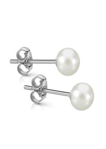 Paar Ohrstecker Firetti "Schmuck Geschenk Silber 925 Ohrschmuck Ohrringe" Gr. 7, silberfarben, wei&szlig;, Ohrringe, Damen, 7, Perlen Silber 925 (Sterlingsilber), Perlen, Silber 925 (Sterlingsilber), Paar Ohrstecker, Made in Germany - mit S&uuml;&szlig;wasserzuchtperle