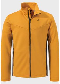 Sch&ouml;ffel Fleecejacke SCH&Ouml;FFEL "Ski Fleece Jk Style Pine MNS", Herren, Gr. 50, gelb (5735, gelb), Oberstoff: 100% Polyester, regular fit, hoch geschlossener Ausschnitt, Jacken Fleecejacke