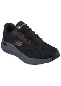 Sneaker Skechers "ARCH FIT 2.0", Herren, Gr. 46, schwarz (schwarz, rot), Textil, Schuhe Sneaker, Trainingsschuh, Schn&uuml;rschuh mit komfortabler Innensohle