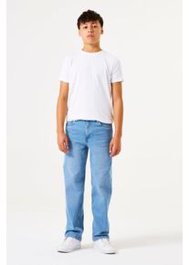 Straight-Jeans Garcia "JAYSEN", Jungen, Gr. 128, N-Gr, blau (medium used 6656), Denim/Jeans, Obermaterial: 99% Baumwolle, 1% Elasthan, unifarben, straight fit kn&ouml;chellang, Jeans Straight-Jeans, im Five-Pocket Style, for Boys