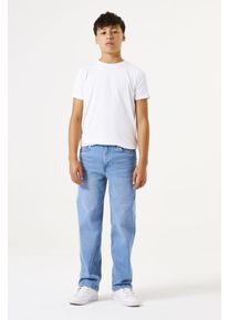 Straight-Jeans Garcia "JAYSEN", Jungen, Gr. 134, N-Gr, blau (medium used 6656), Denim/Jeans, Obermaterial: 99% Baumwolle, 1% Elasthan, unifarben, straight fit kn&ouml;chellang, Jeans Straight-Jeans, im Five-Pocket Style, for Boys