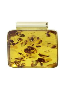 Kettenanh&auml;nger OSTSEE-SCHMUCK "- Gleiter-Classic 20x28 mm - Gold 333/000 - Bernstein" Gr. 28, gold (gold 333, goldfarben, gelb), Schmuckanh&auml;nger, Damen, Gelbgold 333, Kettenanh&auml;nger