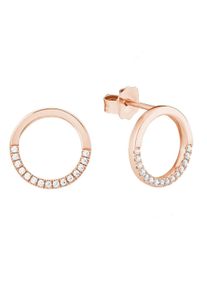 Paar Ohrstecker s.Oliver "Hauptkollektion", rosa (ros&eacute;goldfarben, wei&szlig;, kristallwei&szlig;), Ohrringe, Damen, Silber 925 (Sterlingsilber), Paar Ohrstecker, mit Zirkonia (synth.)
