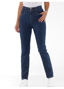 Bequeme Jeans Classic Basics, Damen, Gr. 46, Normalgr&ouml;&szlig;en, blau (blau, stone, washed), 81% Baumwolle, 17% Polyester, 2% Elasthan, unifarben, lang, Jeans Bequeme Jeans