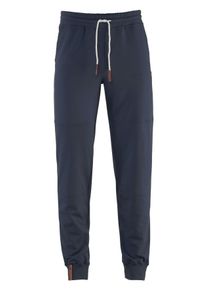 Jogginghose OCEAN SPORTSWEAR "Relaxed Cut", Herren, Gr. S (44/46), N-Gr, blau (marine (aus recyceltem polyester)), Obermaterial: 63% Polyester, 32% Baumwolle, 5% Elasthan, bequem lang, Hosen Jogginghose, Topseller