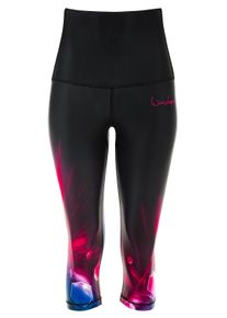 Leggings WINSHAPE "HWL202-Cosmic", Damen, Gr. XXL, Normalgr&ouml;&szlig;en, schwarz (cosmic), 80% Polyester, 20% Elasthan, Hosen Leggings, Core-Stability-Bund mit Bauch-Weg-Effekt