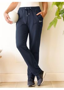Sweathose Catamaran, Damen, Gr. 44/46, Normalgr&ouml;&szlig;en, marine, 50% Baumwolle, 50% Polyester, unifarben, Hosen Sweathose