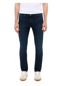 Skinny-fit-Jeans Mustang "Herren Style Frisco Skinny", Herren, Gr. 31, L&auml;nge 32, blau (983 dunkelblau), Denim/Jeans, 92% Baumwolle, 6% Elastomultiester, 2% Elasthan, unifarben, skinny fit, Jeans Skinny-fit-Jeans