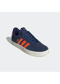 Sneaker adidas Sportswear "VL COURT 3.0", Herren, Gr. 43, orange (dunkelblau, impact orange, gold metallic), Leder, Synthetik, Schuhe Sneaker, inspiriert vom Design des adidas samba