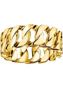 Fingerring Thomas Sabo "Breiter Kettenglieder-Ring" Gr. 62, gold (gelbgoldfarben), Fingerringe, Damen, 62, Silber 925 (recycelt), 8mm, Fingerring