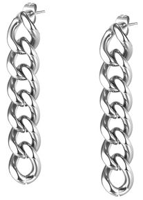 Paar Ohrstecker Firetti "Schmuck Geschenk Ohrschmuck Chain", silber (edelstahlfarben), Ohrringe, Damen, Edelstahl, Paar Ohrstecker