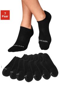 active by Lascana Sneakersocken LASCANA ACTIVE, Damen, Gr. 39-42, schwarz (7x schwarz), Baumwolle, Elasthan, Polyamid, unifarben, elastisch, Socken Sneakersocken, mit Fu&szlig;frottee, Topseller
