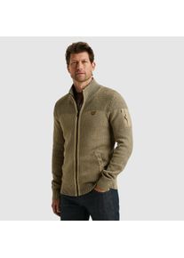 PME-Legend Strickjacke PME LEGEND, Herren, Gr. XL, seneca rock, Strick, Obermaterial: 100% Baumwolle, regular fit h&uuml;ftbedeckend, ohne Ausschnitt, angesetztes B&uuml;ndchen, Strickjacken Strickjacke