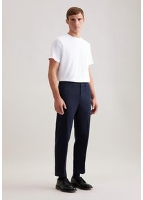 Chinohose Seidensticker, Herren, Gr. 50, Normalgr&ouml;&szlig;en, dunkelblau, 97% Baumwolle, 3% Elasthan, unifarben, Hosen Chinohose