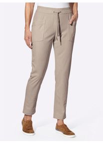 Cordhose Casual Looks, Damen, Gr. 46, Normalgr&ouml;&szlig;en, beige (sesam), 100% Polyester, unifarben, Hosen Cordhose