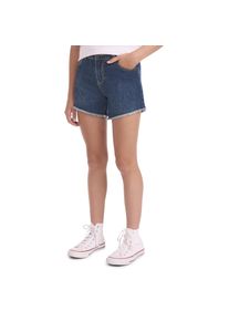 Jeansshorts LEVI'S KIDS "LVG A LINE SHORT", M&auml;dchen, Gr. 14 (158), N-Gr, no filter, Denim/Jeans, Obermaterial: 99% Baumwolle, 1% Elasthan, unifarben, regular fit ca. Mitte Oberschenkel, Jeans Jeansshorts, im Five-Pocket Style