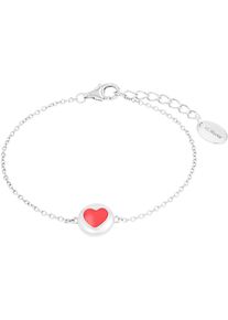 Armband s.Oliver "Herz", silber (silberfarben), Armb&auml;nder, M&auml;dchen, 16cm, Silber 925 (Sterlingsilber), Armband