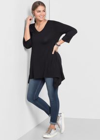 Jeansleggings sheego, Damen, Gr. 46, Normalgr&ouml;&szlig;en, blau (dunkelblau denim), 37% Viskose, 34% Baumwolle, 27% Polyester, 2% Elasthan, unifarben, lang, Jeans Jeansleggings