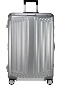 Hartschalen-Trolley Samsonite "LITE-BOX ALU", Damen, Gr. B/H/T: 51cm x 76cm x 28cm 91 l, silber (aluminium), Aluminium, unifarben, festlich, Koffer Hartschalen-Trolley, Hartschalenkoffer Premium-Aluminium Gro&szlig;er-Koffer TSA-Zahlenschloss
