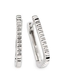 Paar Creolen "Schmuck Geschenk Silberohrringe", silberfarben, kristallwei&szlig;, kristallwei&szlig;, ANISTON JEWELRY & WATCHES, Ohrringe, Damen, Silber 925 (Sterlingsilber), Paar Creolen, mit Zirkonia (synth.)