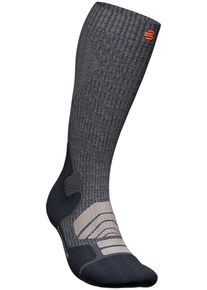 Sportsocken Bauerfeind "Outdoor Merino Compression Socks", Herren, Gr. 46-49, grau (lava grau, l), Obermaterial: 54% Polyamid, 37% Wolle, 9% Elasthan, Socken Sportsocken, mit Kompression, f&uuml;r Herren