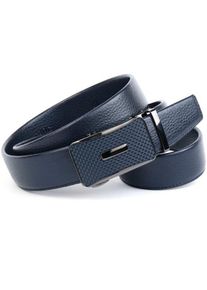 Lederg&uuml;rtel Anthoni Crown, Damen, Gr. 120, blau (dunkelblau), Leder, genarbt, unifarben, G&uuml;rtel Lederg&uuml;rtel