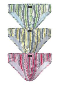 H.I.S. Slip H.I.S "im modischen Streifen", Herren, Gr. L, 3 Stk., bunt (gestreift), Obermaterial: 92% Baumwolle, 8% Elasthan (LYCRA), gestreift, k&ouml;rpernah, Unterhosen Slip