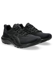 Laufschuh asics "GEL-CONTEND 9", Damen, Gr. 38, schwarz (schwarz, graphite grau), Synthetik, Textil, Schuhe Laufschuh, mehr D&auml;mpfung, Topseller