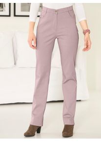 Bequeme Jeans Classic Basics, Damen, Gr. 46, Normalgr&ouml;&szlig;en, rosa (altros&eacute;), 97% Baumwolle, 3% Elasthan, unifarben, lang, Jeans Bequeme Jeans