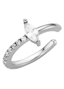 Ohrklemme Firetti "Schmuck Geschenk Silber 925 Ear Cuff", silber (silberfarben, kristallwei&szlig;, kristallwei&szlig;), Ohrringe, Damen, Silber 925 (Sterlingsilber), Ohrklemme, mit Zirkonia (synth.)