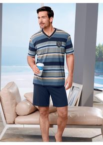 King&acute;S Club Schlafanzug KINGS CLUB, Herren, Gr. 44/46, blau (marine, blau), 100% Baumwolle, Homewear-Sets Schlafanzug