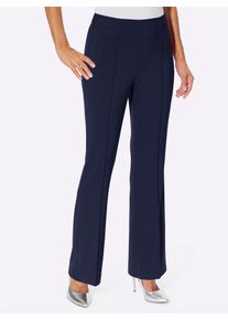 Webhose Lady, Damen, Gr. 46, Normalgr&ouml;&szlig;en, blau (marine), 63% Polyester, 34% Viskose, 3% Elasthan, unifarben, lang, Hosen Webhose