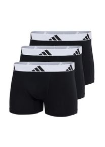 Trunk adidas Sportswear "Active Flex Cotton", Damen, Gr. S, schwarz (006, schwarz), Single Jersey, Obermaterial: 95% Baumwolle, 5% Elasthan, k&ouml;rpernah, Unterhosen Trunk, elastischer Logo-Bund, ohne Eingriff, Single Jersey-Qualit&auml;t