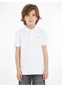 Poloshirt Tommy Hilfiger "BOYS TOMMY POLO", Jungen, Gr. 16/176, wei&szlig;, Piqu&eacute;, Obermaterial: 96% Baumwolle, 4% Elasthan, Shirts Poloshirt