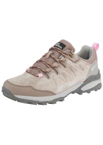 Wanderschuh Jack Wolfskin "MTN GOAT LOW W", Damen, Gr. 41, beige, rose, Leder, Schuhe Wanderschuh, Trekkingschuh