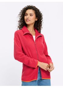 Strickjacke Heine, Herren, Gr. 38, pink, 100% Baumwolle, unifarben, Strickjacken Strickjacke