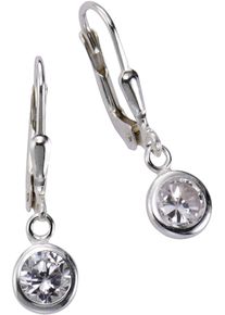 Paar Ohrh&auml;nger Firetti "Schmuck Geschenk, Ohrringe Solit&auml;r, Silber 925", silber (silberfarben, kristallwei&szlig;, kristallwei&szlig;), Ohrringe, Damen, Silber 925 (Sterlingsilber), Paar Ohrh&auml;nger, mit Zirkonia (synth.)