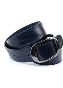 Lederg&uuml;rtel Anthoni Crown, Damen, Gr. 95, blau, Leder, unifarben, G&uuml;rtel Lederg&uuml;rtel, Denim-G&uuml;rtel in marine