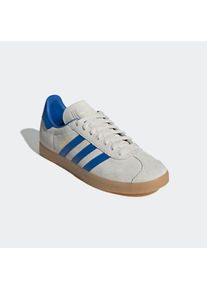 Sneaker adidas originals "GAZELLE", Herren, Gr. 38,5, blau (aluminium, blau, gum 3), Leder, Synthetik, Schuhe Sneaker