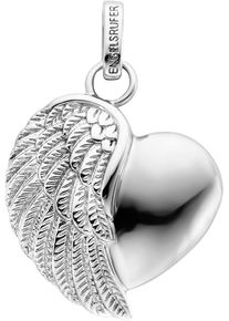 Kettenanh&auml;nger Engelsrufer "Herzfl&uuml;gel", silber (silberfarben), Schmuckanh&auml;nger, Damen, Silber 925 (Sterlingsilber), 2,5 g, Kettenanh&auml;nger, Made in Germany