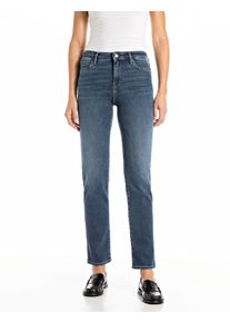 Straight-Jeans Replay "ZOLIE", Damen, Gr. 29, L&auml;nge 30, blau (dunkelblau), Denim/Jeans, Obermaterial: 83% Baumwolle, 10% Modal, 4% Elastomultiester, 3% Elasthan, straight fit lang, Jeans Straight-Jeans