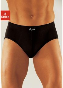 Slip Le Jogger, Herren, Gr. 8, 8 Stk., schwarz, Jersey, Obermaterial: 100% Baumwolle, unifarben, k&ouml;rpernah, Unterhosen Slip, aus angenehm weicher Baumwoll-Qualit&auml;t, Topseller