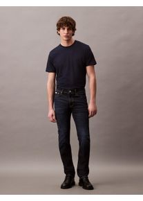 Slim-fit-Jeans Calvin Klein Jeans "SLIM REBEL SAPPHIRE JEAN", Herren, Gr. 30, L&auml;nge 34, rebel sapphire, Denim/Jeans, Obermaterial: 98% Baumwolle, 2% Elasthan, unifarben, slim fit lang, Jeans Slim-fit-Jeans, in dezenter Waschung