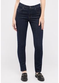 Slim-fit-Jeans Angels "CICI", Damen, Gr. 40, L&auml;nge 28, blau (schwarz indigo), Denim/Jeans, Obermaterial: 91% Baumwolle, 6% Polyester, 3% Elasthan, slim fit, Jeans Slim-fit-Jeans
