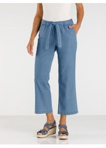 7/8-Jeans Classic Basics, Damen, Gr. 46, Normalgr&ouml;&szlig;en, blau (blau, bleached), 100% Baumwolle, unifarben, 7/8-L&auml;nge, Jeans 7/8-Jeans