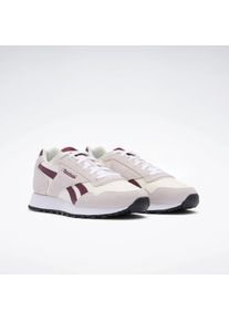 Sneaker Reebok CLASSIC "REEBOK GLIDE", Damen, Gr. 37,5, chalk, luxe grau, schwarz cherry, Leder, Synthetik, Schuhe Sneaker
